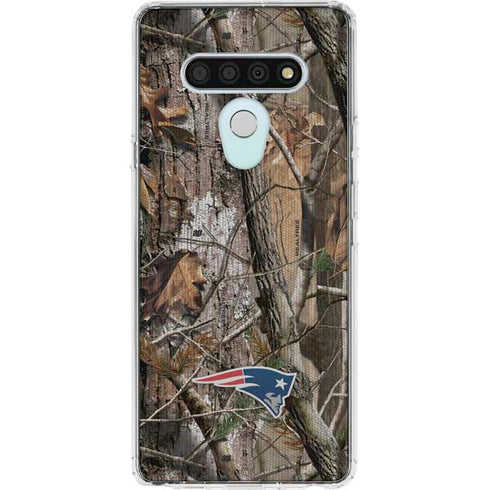 NFL New England Patriots Realtree AP Camo LG Stylo 6 Clear Case