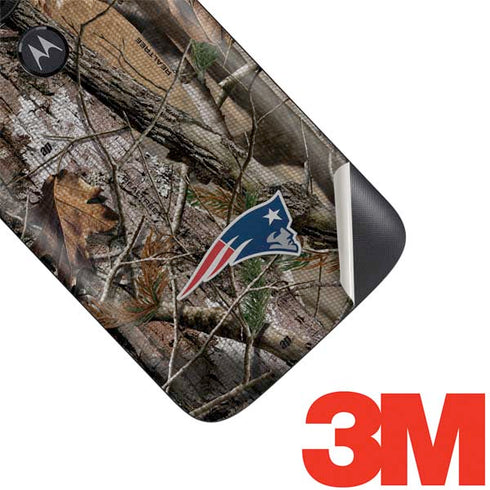 NFL New England Patriots Realtree AP Camo Moto E5 Play Skin