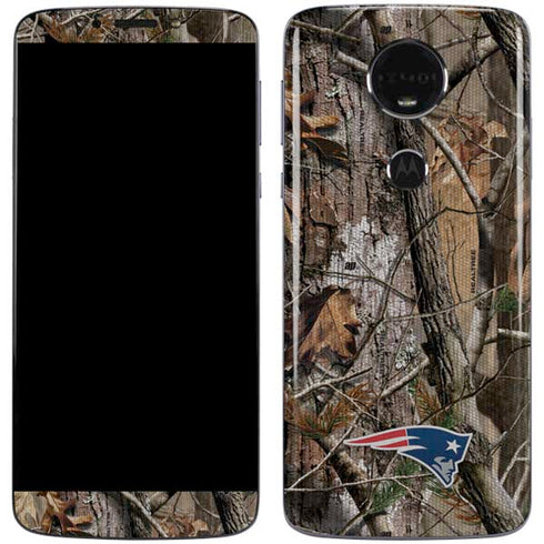 NFL New England Patriots Realtree AP Camo Moto E5 Plus Skin