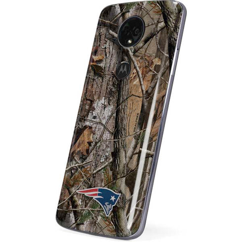 NFL New England Patriots Realtree AP Camo Moto E5 Plus Skin