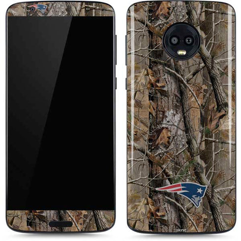 NFL New England Patriots Realtree AP Camo Moto G6 Skin