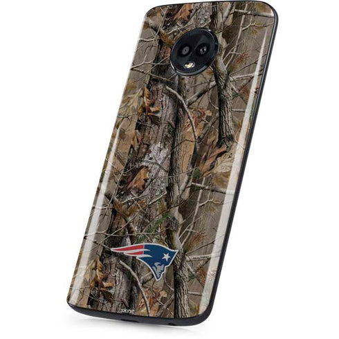 NFL New England Patriots Realtree AP Camo Moto G6 Skin