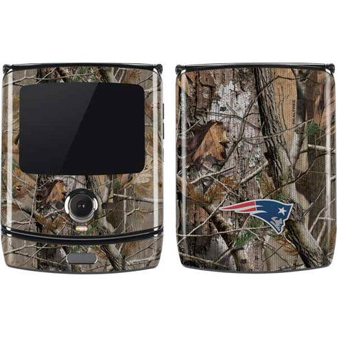 NFL New England Patriots Realtree AP Camo Motorola RAZR Skin