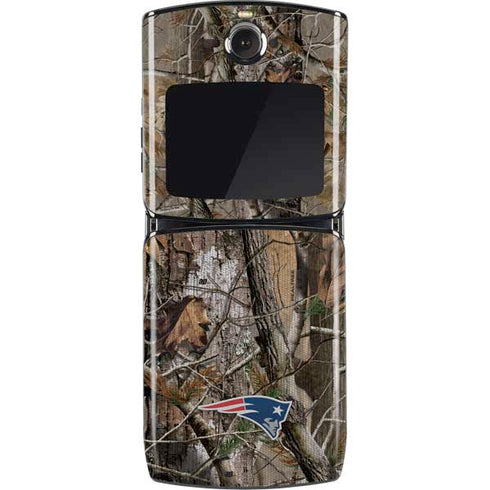 NFL New England Patriots Realtree AP Camo Motorola RAZR Skin
