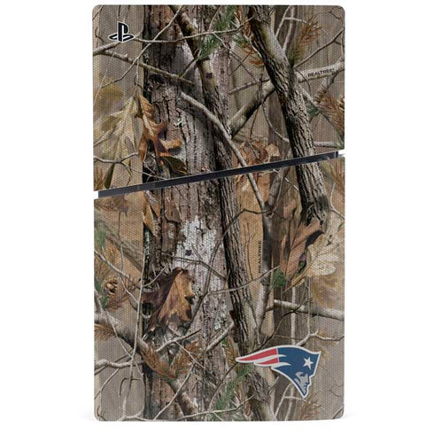 NFL New England Patriots Realtree AP Camo PS5 Slim Disk Bundle Skin