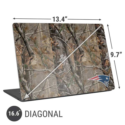 NFL New England Patriots Realtree AP Camo Universal Laptop 16.6in (13.4 x 9.7in) Skin