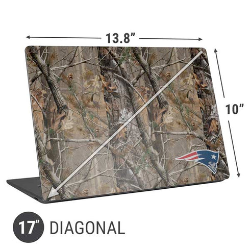 NFL New England Patriots Realtree AP Camo Universal Laptop 17in (13.8 x 10in) Skin