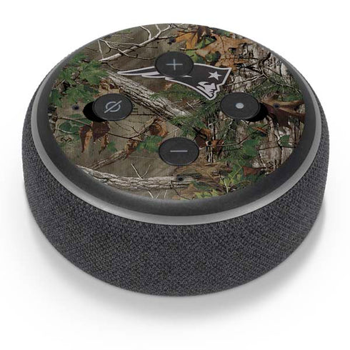 NFL New England Patriots Realtree Xtra Green Camo Amazon Echo Dot Skin