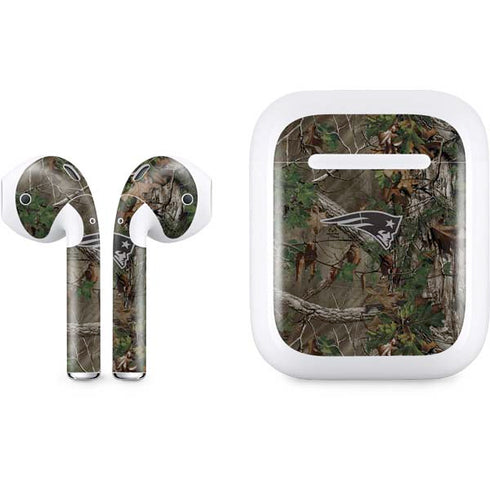 NFL New England Patriots Realtree Xtra Green Camo Apple AirPods Skin