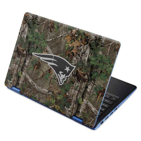 NFL New England Patriots Realtree Xtra Green Camo Aspire R11 11.6in Skin