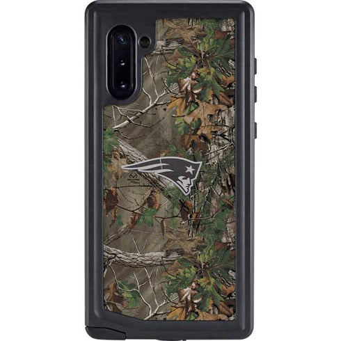 NFL New England Patriots Realtree Xtra Green Camo Galaxy Note 10 Waterproof Case