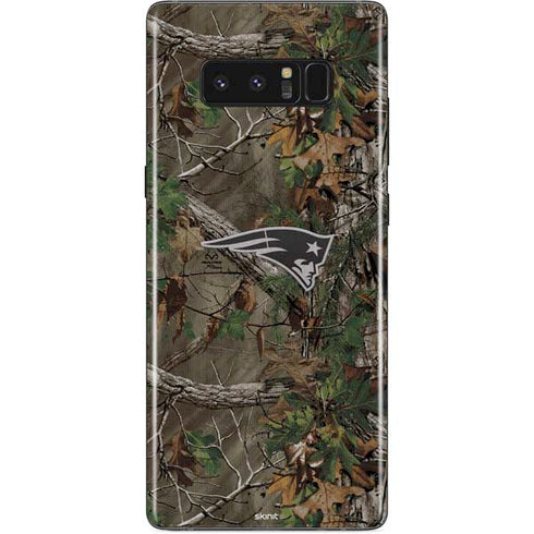 NFL New England Patriots Realtree Xtra Green Camo Galaxy Note 8 Skin