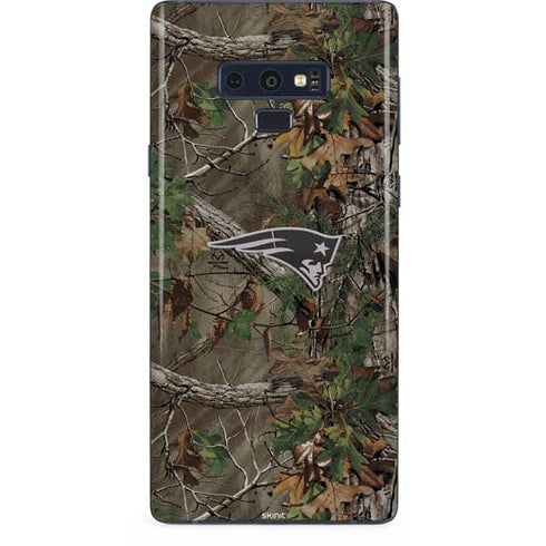 NFL New England Patriots Realtree Xtra Green Camo Galaxy Note 9 Skin
