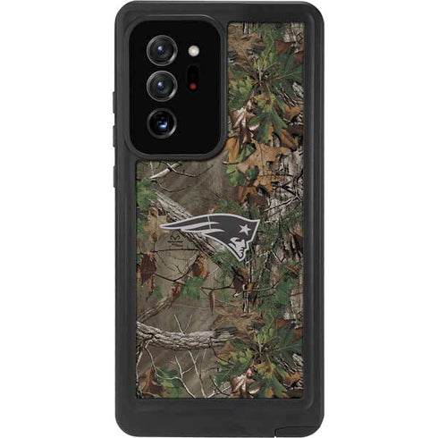 NFL New England Patriots Realtree Xtra Green Camo Galaxy Note20 Ultra 5G Waterproof Case
