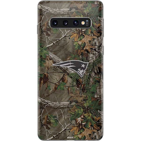 NFL New England Patriots Realtree Xtra Green Camo Galaxy S10 Skin