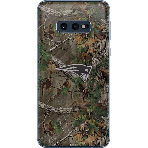 NFL New England Patriots Realtree Xtra Green Camo Galaxy S10e Skin