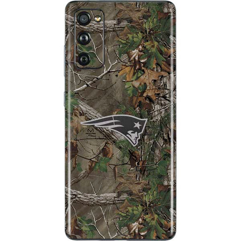 NFL New England Patriots Realtree Xtra Green Camo Galaxy S20 Fan Edition Skin
