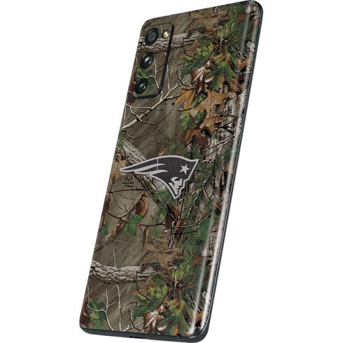 NFL New England Patriots Realtree Xtra Green Camo Galaxy S20 Fan Edition Skin