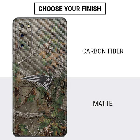 NFL New England Patriots Realtree Xtra Green Camo Galaxy S20 Skin