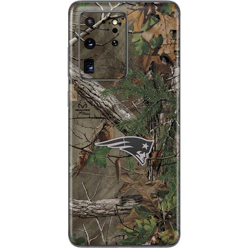 NFL New England Patriots Realtree Xtra Green Camo Galaxy S20 Ultra 5G Skin