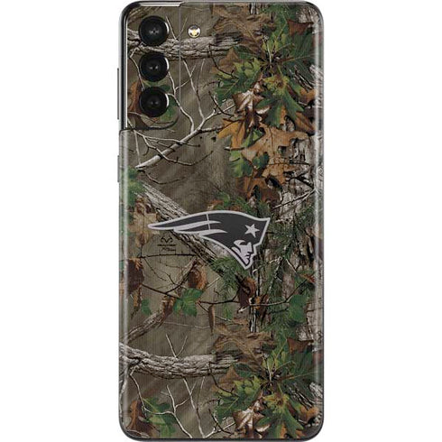 NFL New England Patriots Realtree Xtra Green Camo Galaxy S21 Plus 5G Skin