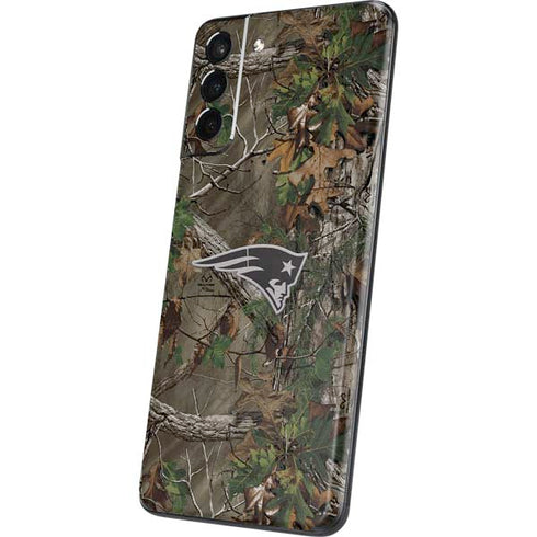 NFL New England Patriots Realtree Xtra Green Camo Galaxy S21 Plus 5G Skin