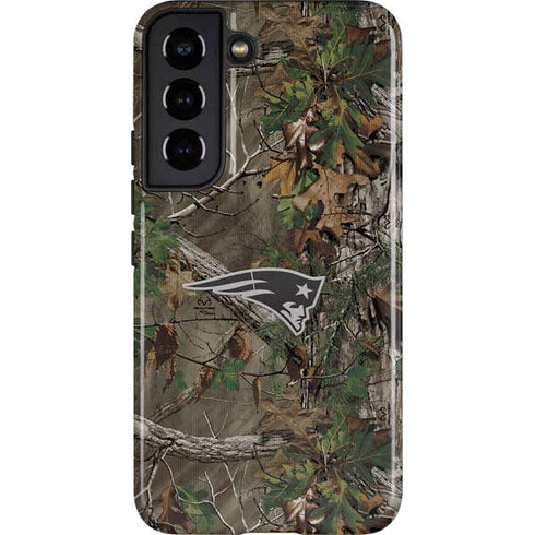 NFL New England Patriots Realtree Xtra Green Camo Galaxy S22 Pro Case