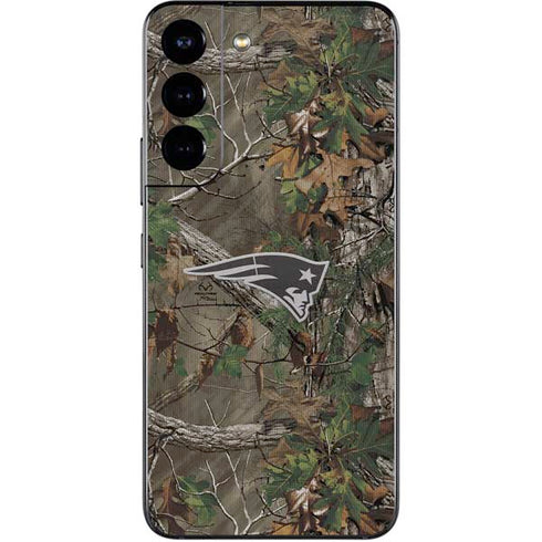 NFL New England Patriots Realtree Xtra Green Camo Galaxy S22 Skin