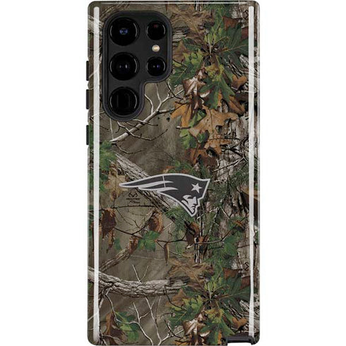 NFL New England Patriots Realtree Xtra Green Camo Galaxy S22 Ultra Pro Case