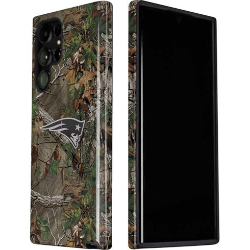 NFL New England Patriots Realtree Xtra Green Camo Galaxy S22 Ultra Pro Case