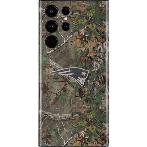 NFL New England Patriots Realtree Xtra Green Camo Galaxy S22 Ultra Skin