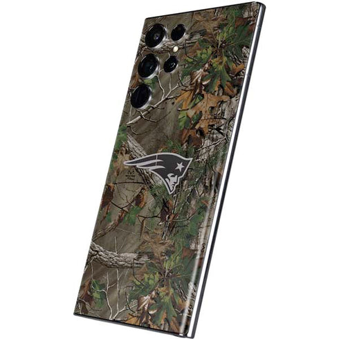 NFL New England Patriots Realtree Xtra Green Camo Galaxy S22 Ultra Skin
