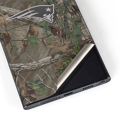 NFL New England Patriots Realtree Xtra Green Camo Galaxy S22 Ultra Skin