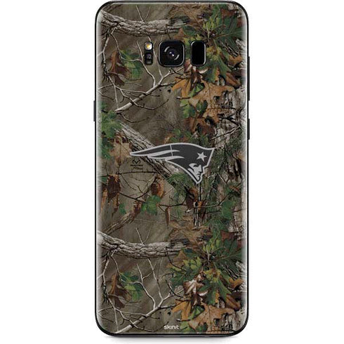 NFL New England Patriots Realtree Xtra Green Camo Galaxy S8 Skin
