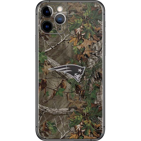 NFL New England Patriots Realtree Xtra Green Camo iPhone 11 Pro Skin