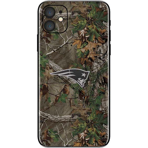 NFL New England Patriots Realtree Xtra Green Camo iPhone 11 Skin