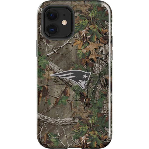 NFL New England Patriots Realtree Xtra Green Camo iPhone 12 Impact Case