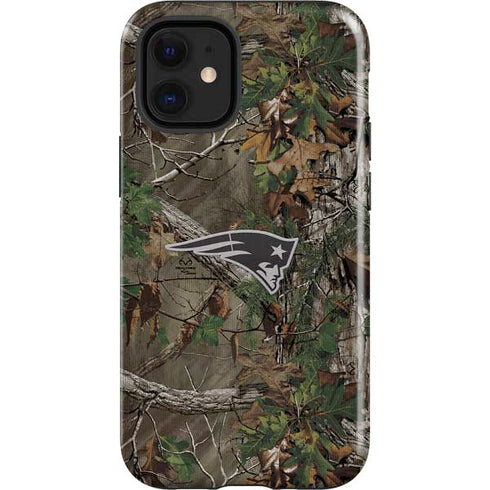 NFL New England Patriots Realtree Xtra Green Camo iPhone 12 Mini Impact Case