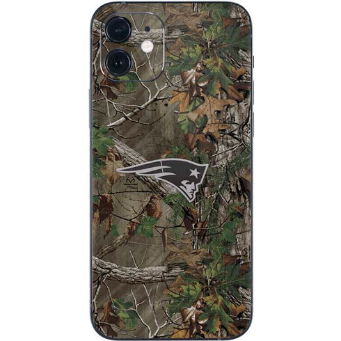 NFL New England Patriots Realtree Xtra Green Camo iPhone 12 Skin