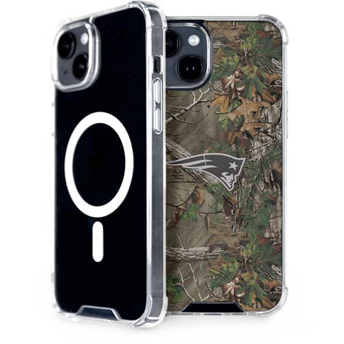 NFL New England Patriots Realtree Xtra Green Camo iPhone 13 MagSafe Case
