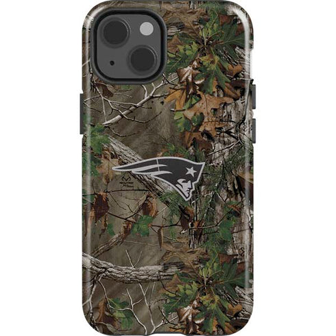 NFL New England Patriots Realtree Xtra Green Camo iPhone 14 Impact Case