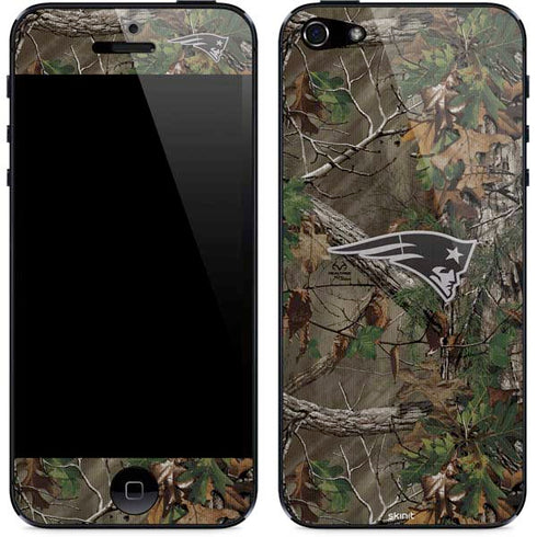 NFL New England Patriots Realtree Xtra Green Camo iPhone 5/5s/5SE Skin