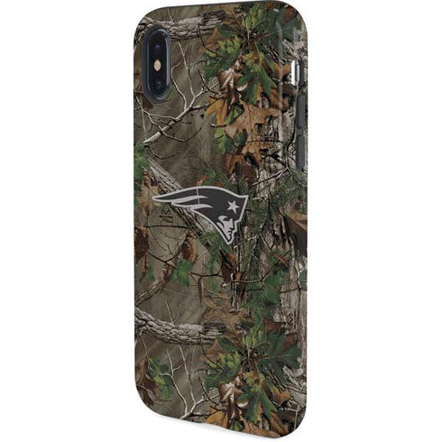 NFL New England Patriots Realtree Xtra Green Camo iPhone X Pro Case