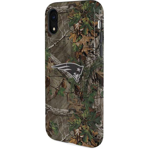 NFL New England Patriots Realtree Xtra Green Camo iPhone XR Pro Case