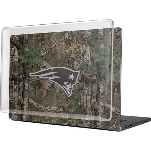 NFL New England Patriots Realtree Xtra Green Camo MacBook Pro 16in (2021-25) Case plus Skin