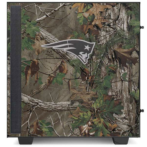 NFL New England Patriots Realtree Xtra Green Camo NZXT H510 Compact ATX Mid-Tower Case Skin