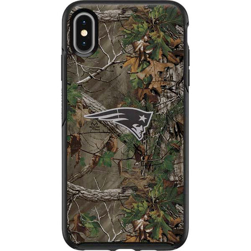 NFL New England Patriots Realtree Xtra Green Camo Otterbox Symmetry iPhone Skin