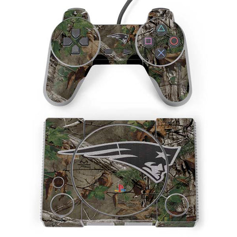 NFL New England Patriots Realtree Xtra Green Camo PlayStation Classic Bundle Skin