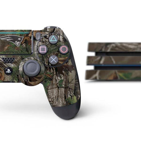 NFL New England Patriots Realtree Xtra Green Camo PS4 Pro Bundle Skin