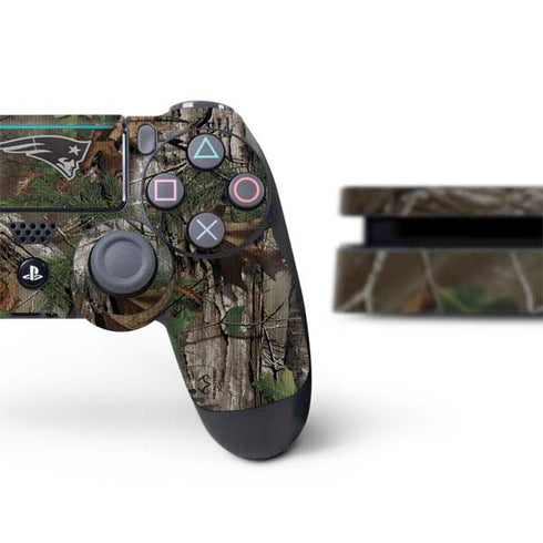 NFL New England Patriots Realtree Xtra Green Camo PS4 Slim Bundle Skin